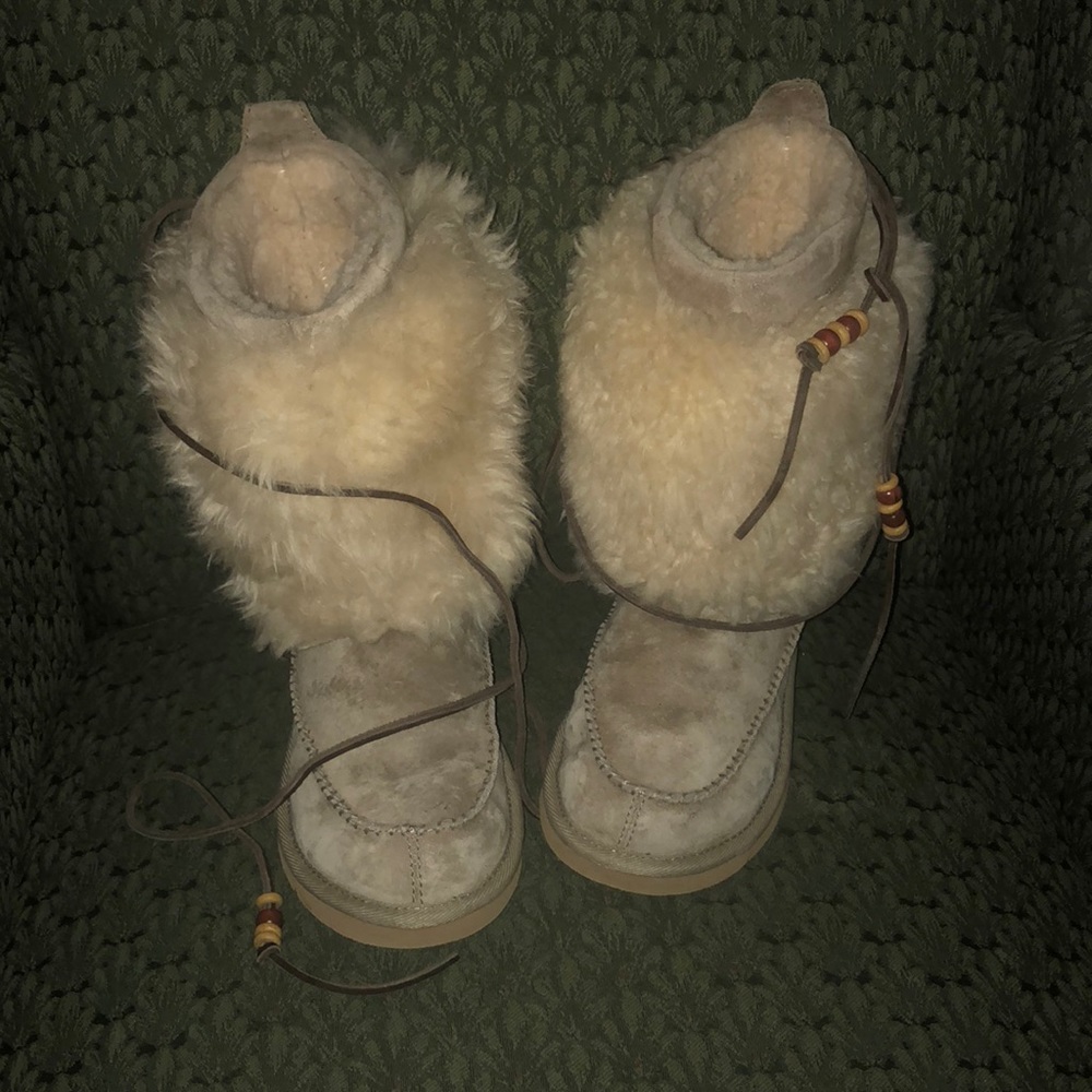 Fuzzy Sand Ugg Boots